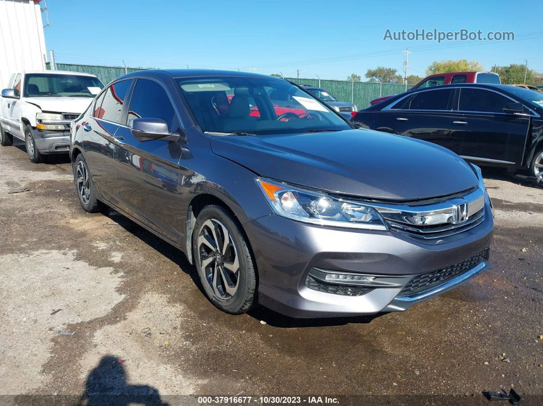 2017 Honda Accord Sedan Ex-l Gray vin: 1HGCR2F89HA258181