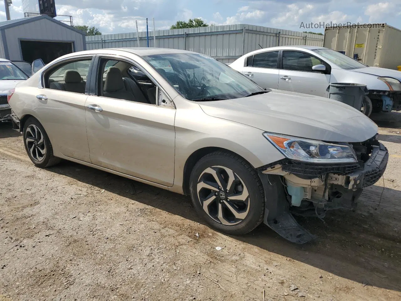 2017 Honda Accord Exl Золотой vin: 1HGCR2F89HA305368