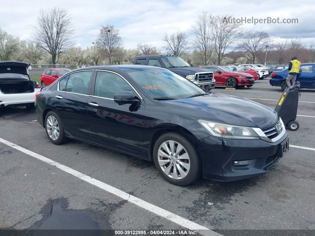 2014 Honda Accord Ex-l Black vin: 1HGCR2F8XEA011005