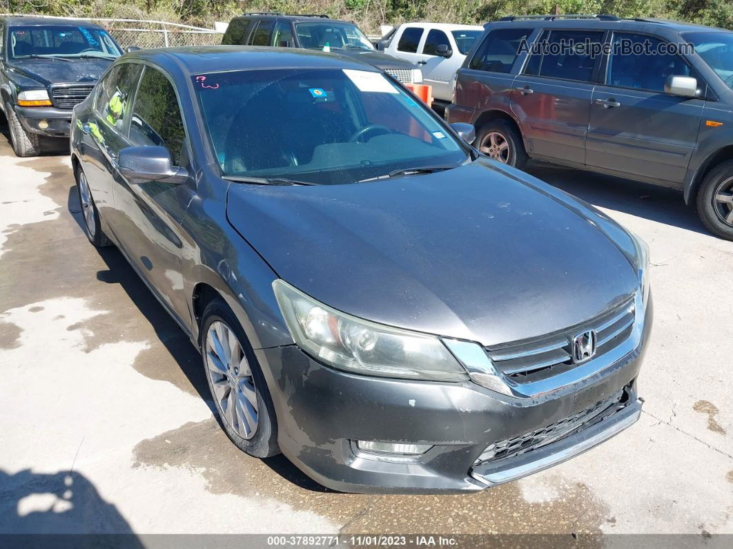 2014 Honda Accord Sdn Ex-l Gray vin: 1HGCR2F8XEA138644