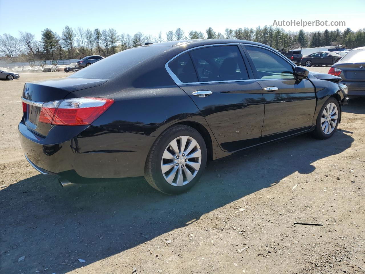 2014 Honda Accord Exl Черный vin: 1HGCR2F8XEA153113