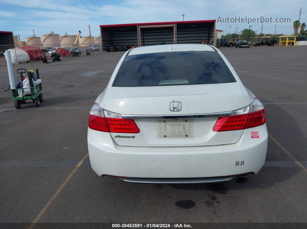 2014 Honda Accord Ex-l White vin: 1HGCR2F8XEA171224