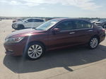 2014 Honda Accord Exl Burgundy vin: 1HGCR2F8XEA308758