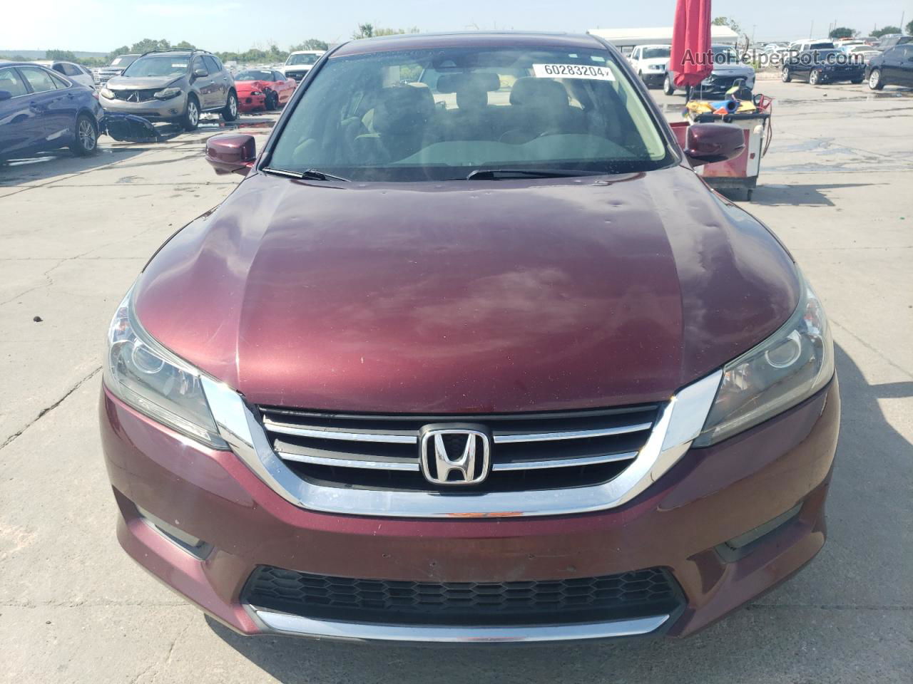 2014 Honda Accord Exl Burgundy vin: 1HGCR2F8XEA308758