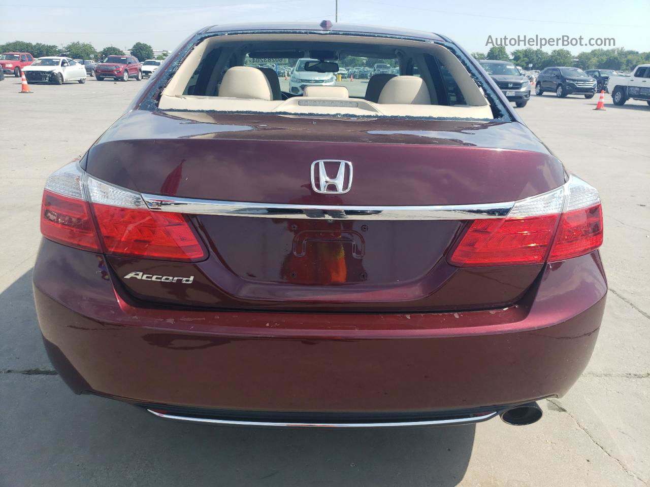 2014 Honda Accord Exl Burgundy vin: 1HGCR2F8XEA308758