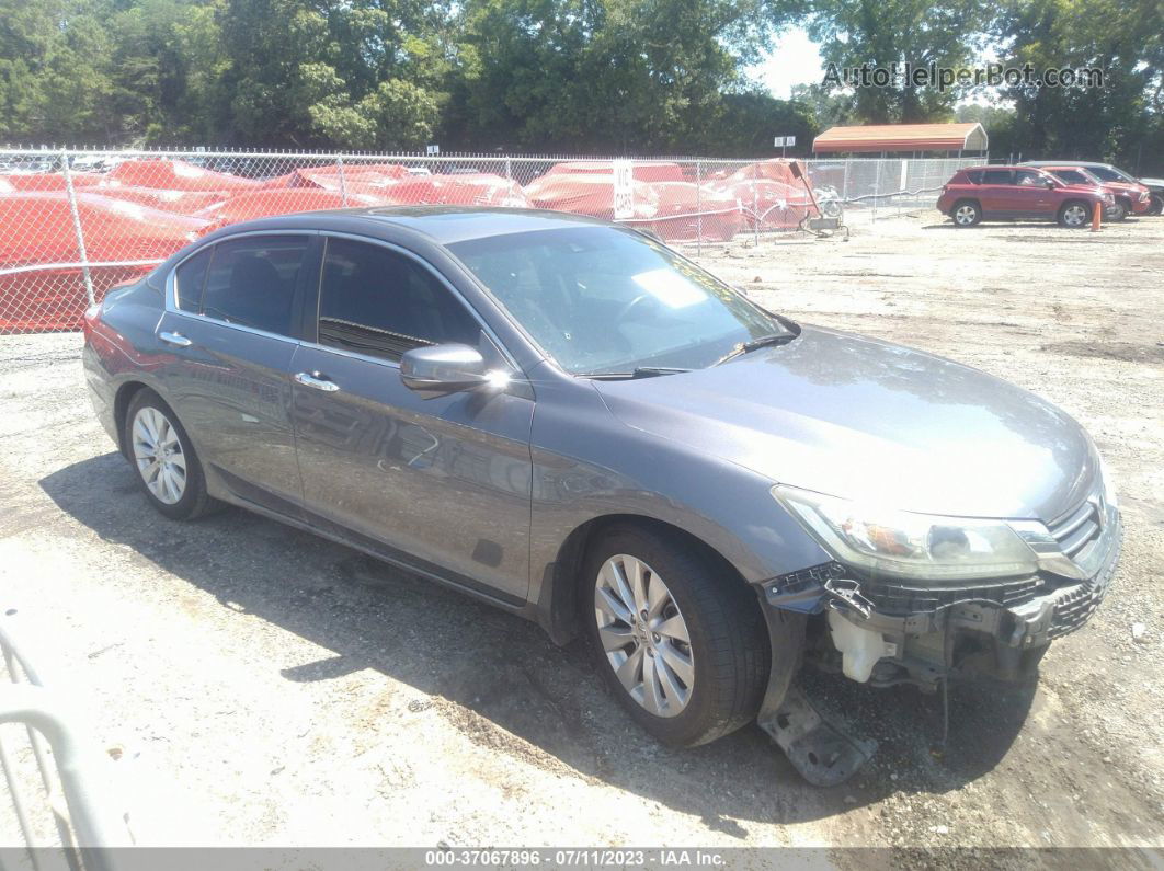 2015 Honda Accord Ex-l Gray vin: 1HGCR2F8XFA126530