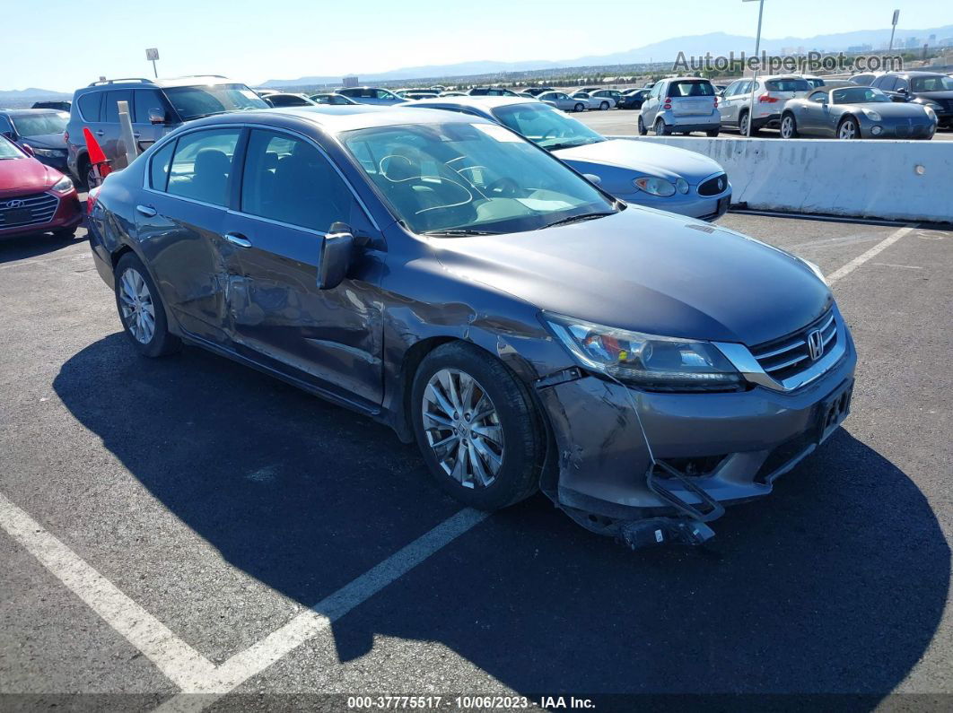 2015 Honda Accord Ex-l Gray vin: 1HGCR2F8XFA137057