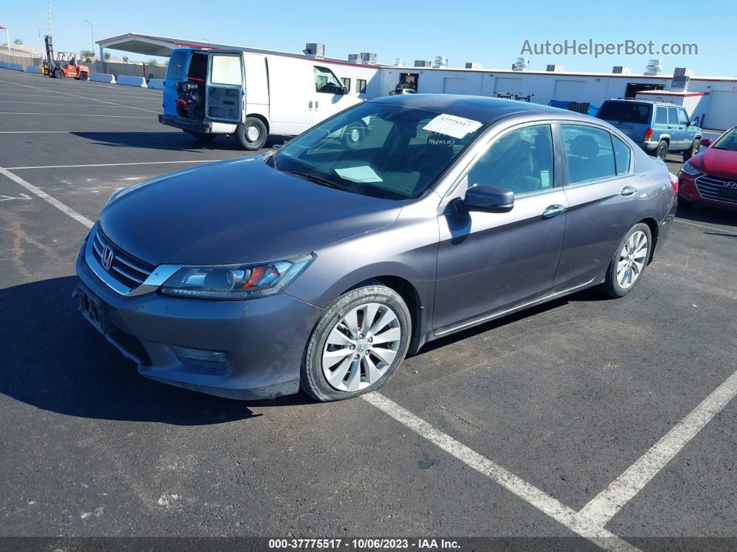 2015 Honda Accord Ex-l Gray vin: 1HGCR2F8XFA137057