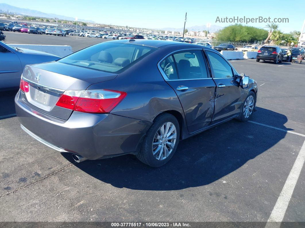 2015 Honda Accord Ex-l Gray vin: 1HGCR2F8XFA137057