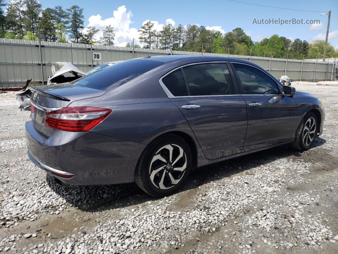 2016 Honda Accord Exl Серый vin: 1HGCR2F8XGA047411