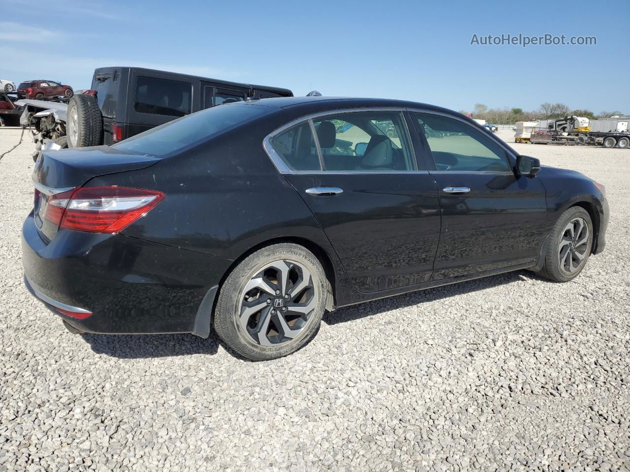 2017 Honda Accord Exl Черный vin: 1HGCR2F8XHA094746