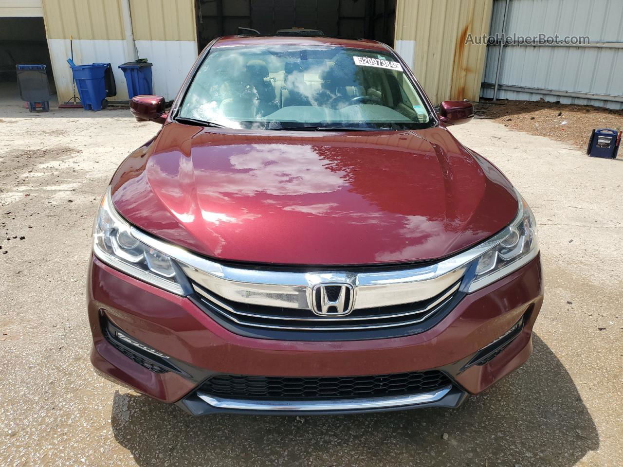 2017 Honda Accord Exl Burgundy vin: 1HGCR2F8XHA117555