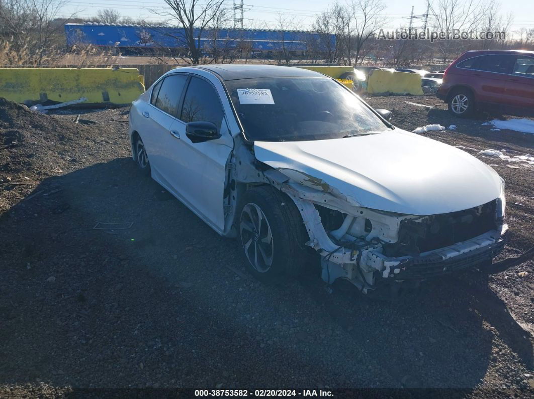 2016 Honda Accord Ex-l White vin: 1HGCR2F90GA009792