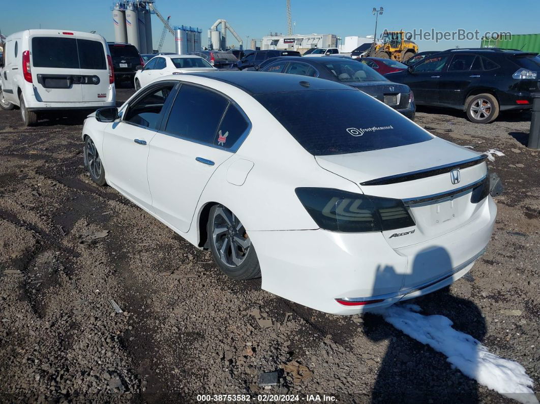 2016 Honda Accord Ex-l White vin: 1HGCR2F90GA009792