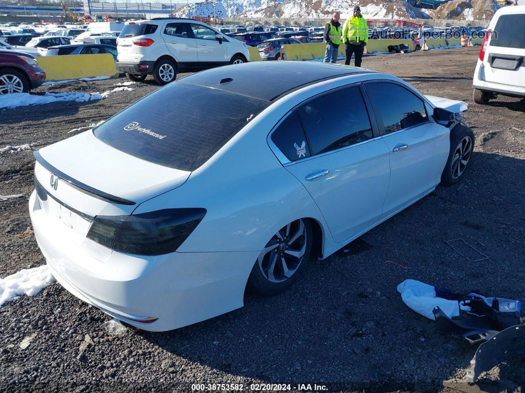 2016 Honda Accord Ex-l White vin: 1HGCR2F90GA009792