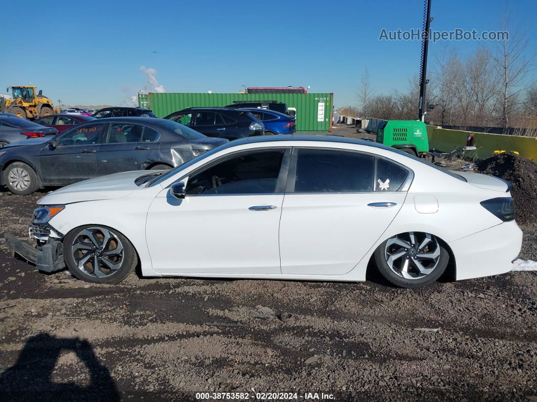 2016 Honda Accord Ex-l White vin: 1HGCR2F90GA009792