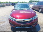 2017 Honda Accord Ex-l Темно-бордовый vin: 1HGCR2F90HA141825