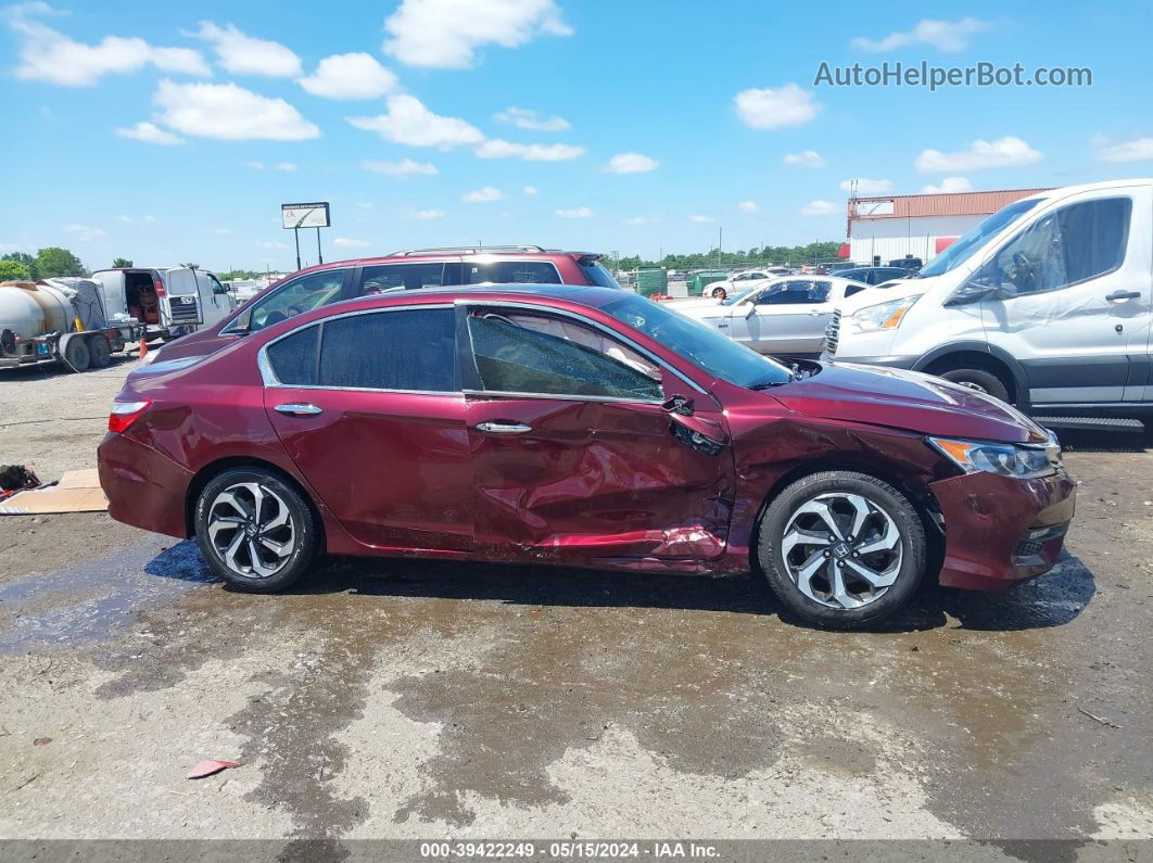 2017 Honda Accord Ex-l Maroon vin: 1HGCR2F90HA141825