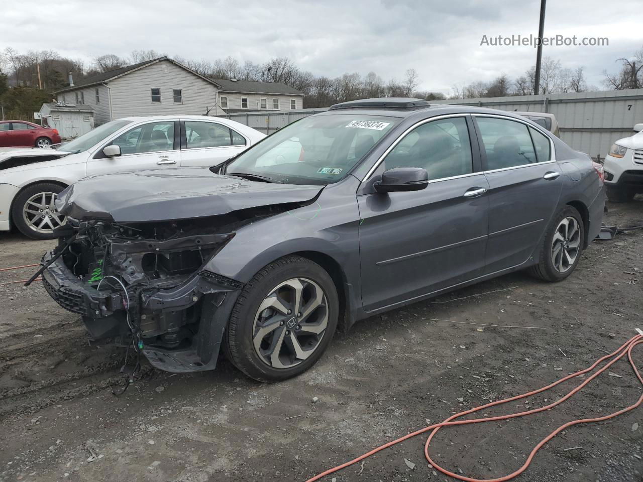 2016 Honda Accord Exl Charcoal vin: 1HGCR2F91GA134039