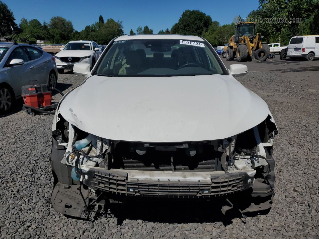 2017 Honda Accord Exl White vin: 1HGCR2F94HA091608