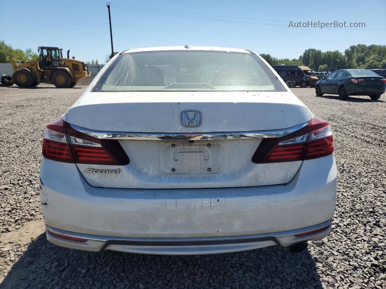 2017 Honda Accord Exl White vin: 1HGCR2F94HA091608