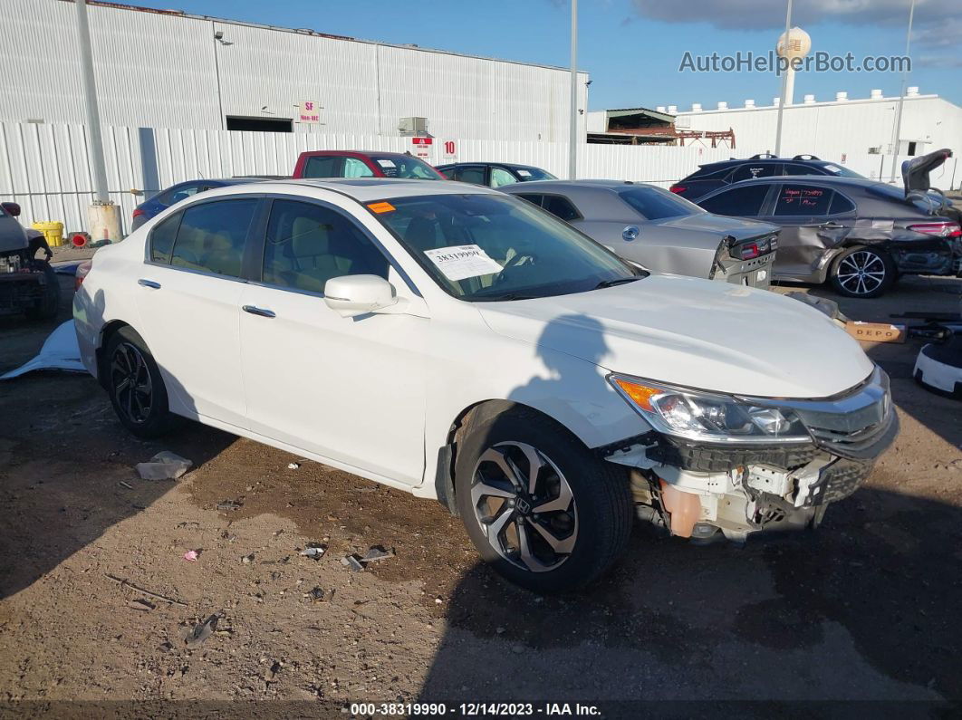 2017 Honda Accord Ex-l White vin: 1HGCR2F94HA276922