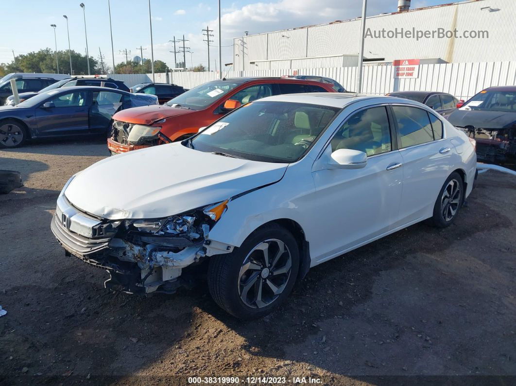 2017 Honda Accord Ex-l White vin: 1HGCR2F94HA276922