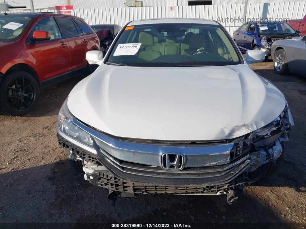 2017 Honda Accord Ex-l White vin: 1HGCR2F94HA276922