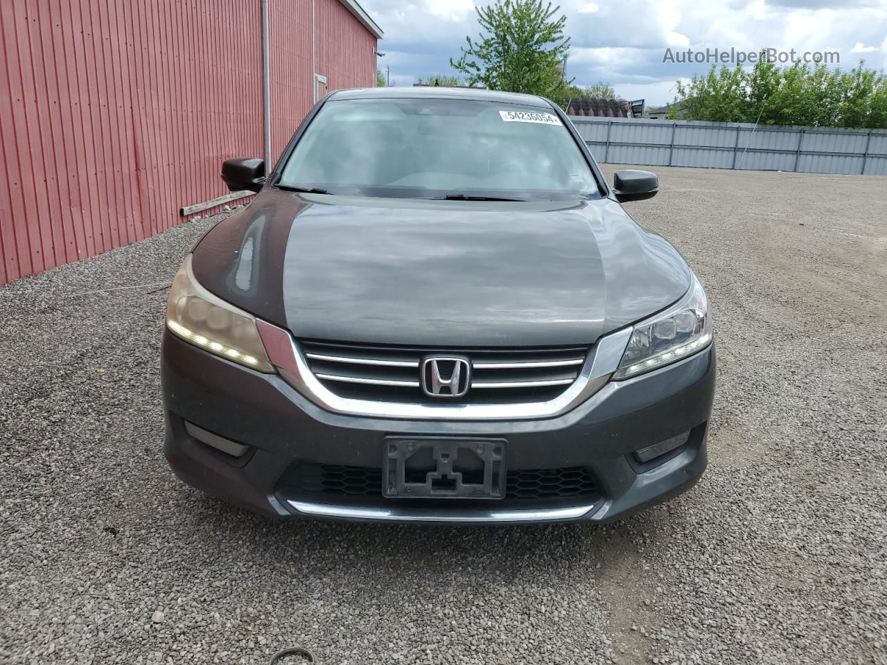 2014 Honda Accord Touring Gray vin: 1HGCR2F96EA801717