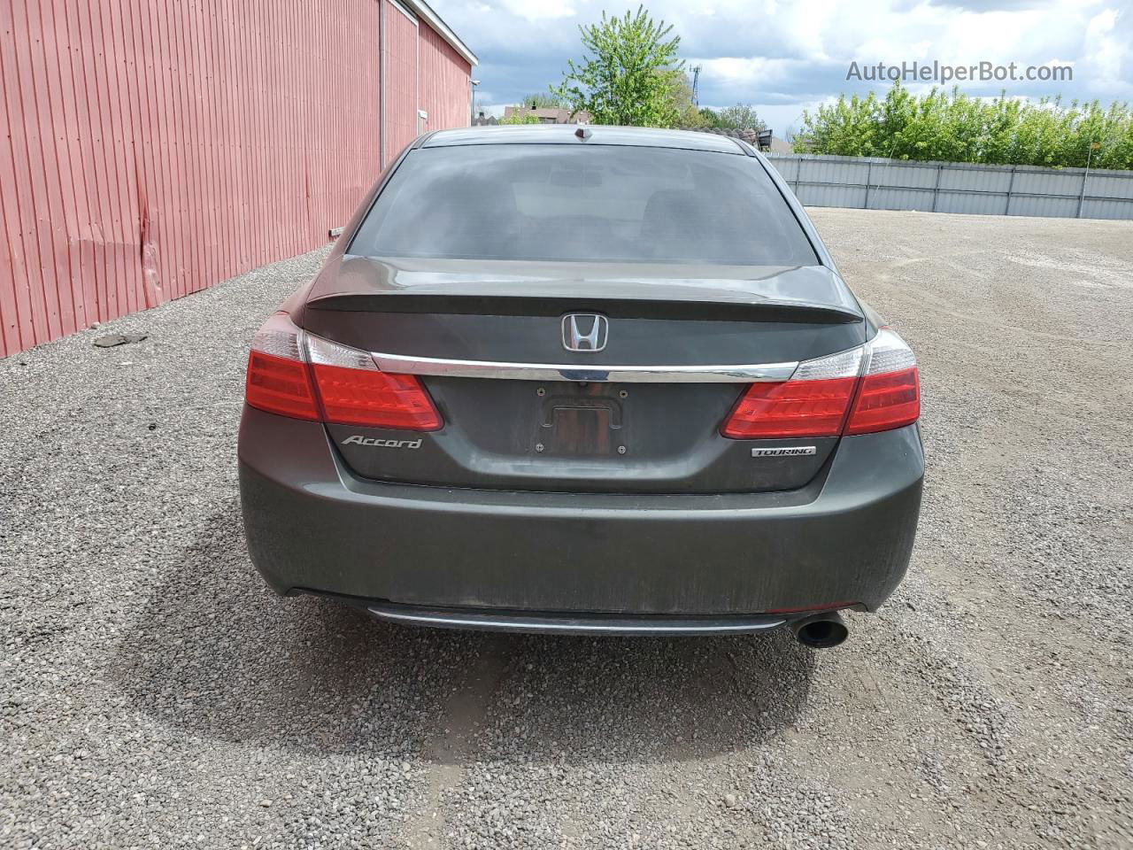 2014 Honda Accord Touring Gray vin: 1HGCR2F96EA801717