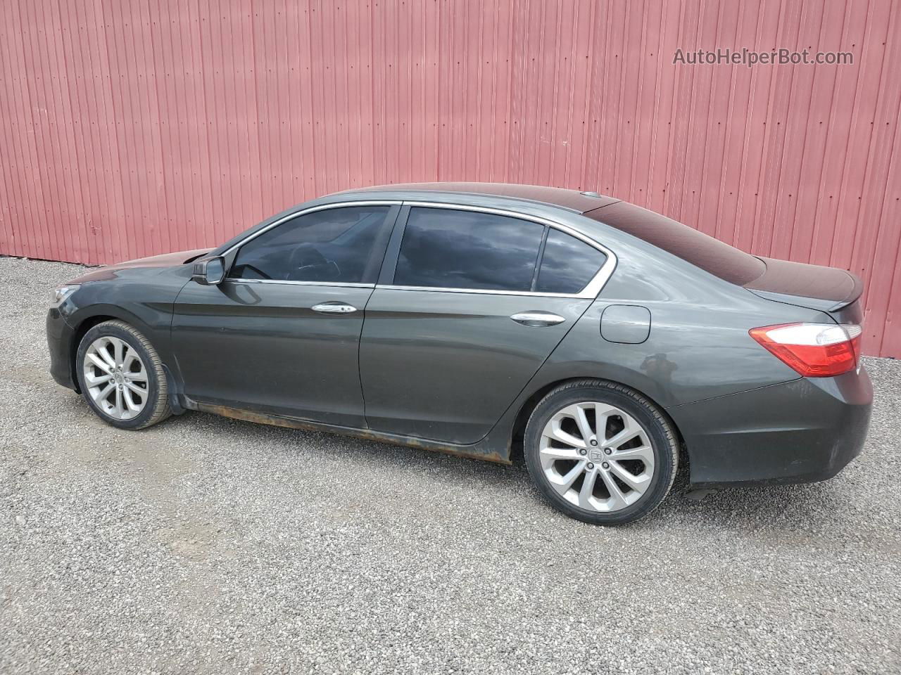 2014 Honda Accord Touring Gray vin: 1HGCR2F96EA801717