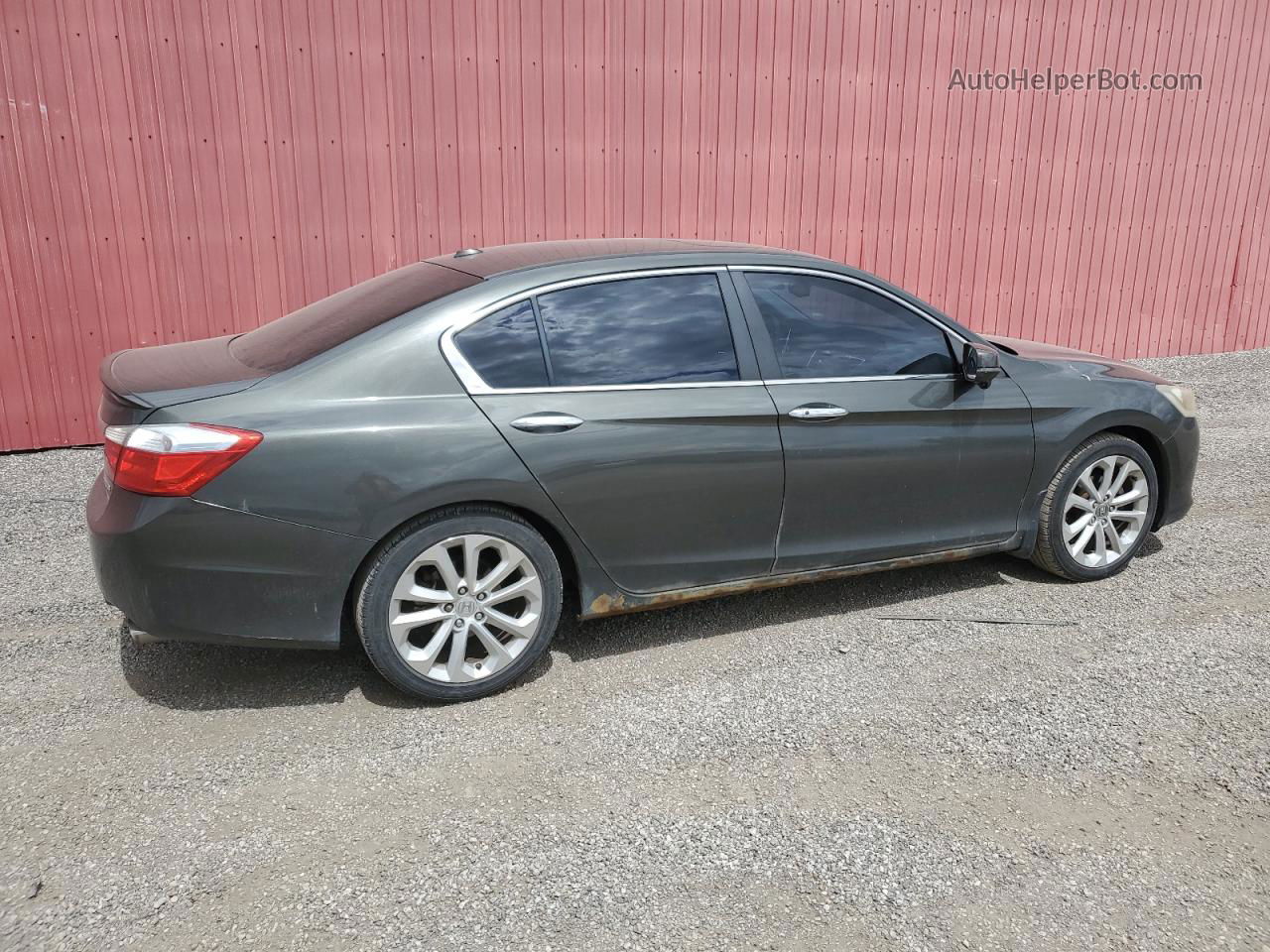 2014 Honda Accord Touring Gray vin: 1HGCR2F96EA801717