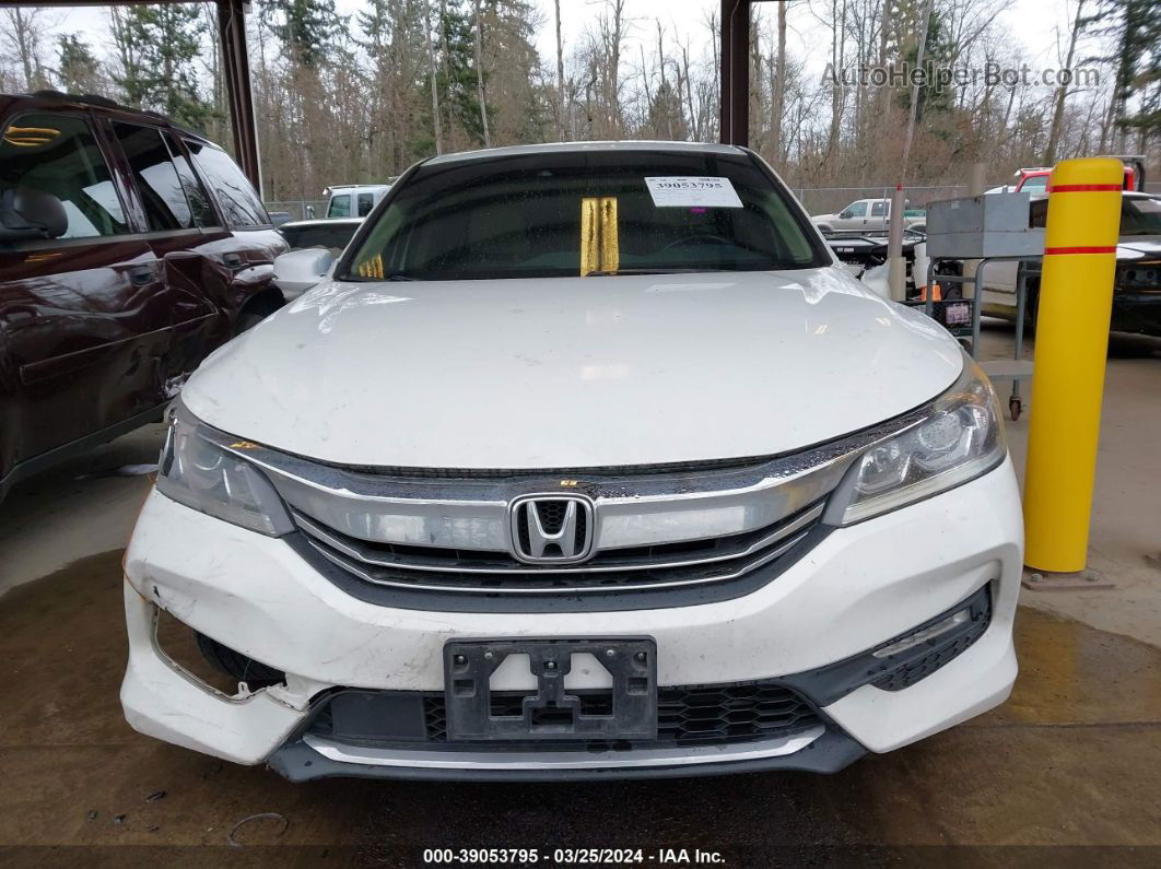 2016 Honda Accord Ex-l White vin: 1HGCR2F96GA000806