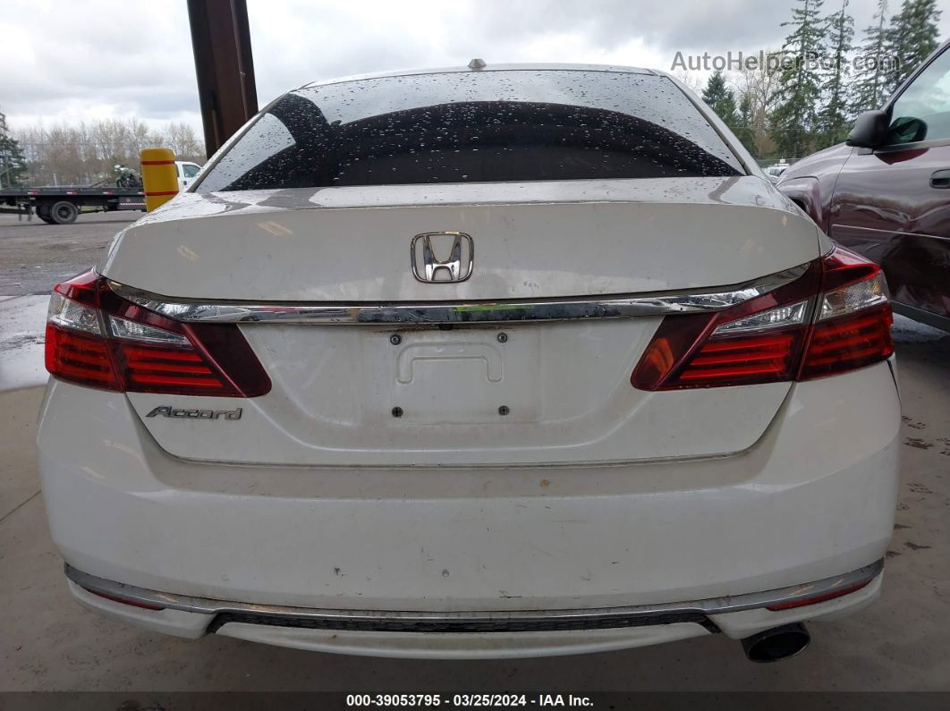 2016 Honda Accord Ex-l White vin: 1HGCR2F96GA000806