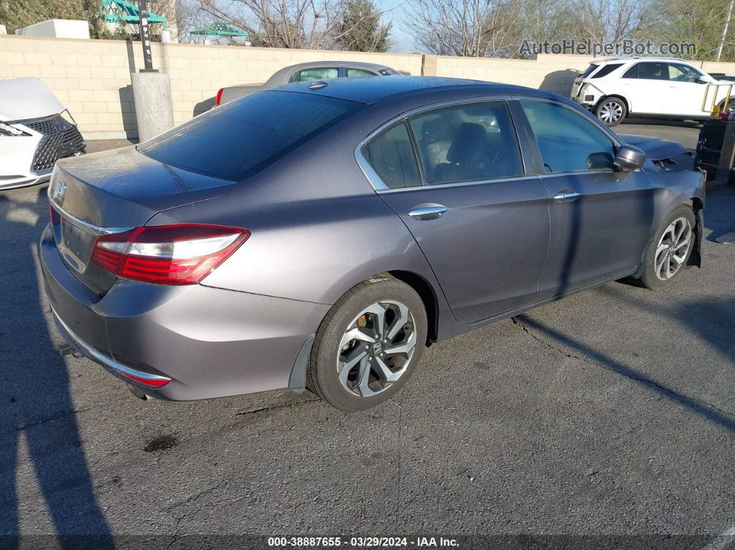 2016 Honda Accord Ex-l Gray vin: 1HGCR2F97GA012219