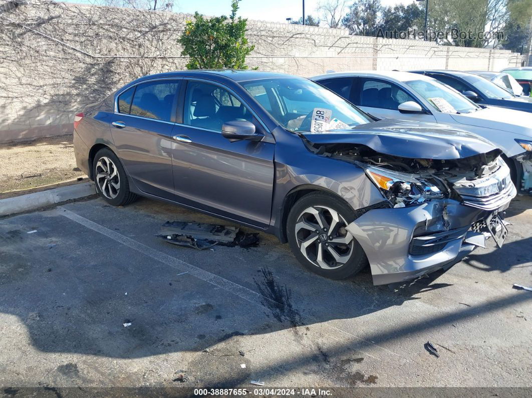 2016 Honda Accord Ex-l Gray vin: 1HGCR2F97GA012219