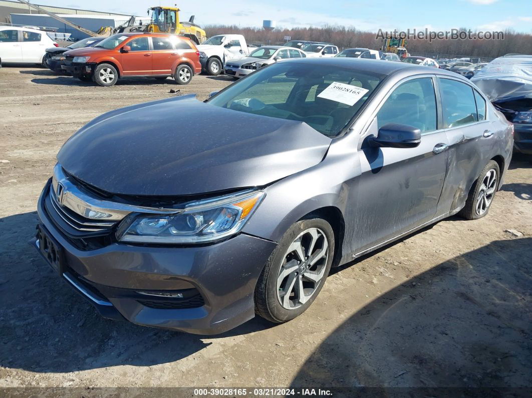 2017 Honda Accord Ex-l Gray vin: 1HGCR2F98HA041519