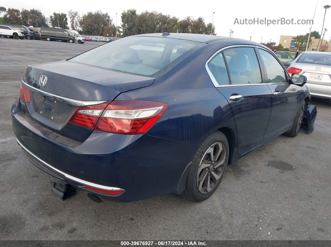 2016 Honda Accord Ex-l Blue vin: 1HGCR2F99GA039860