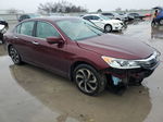 2017 Honda Accord Exl Burgundy vin: 1HGCR2F9XHA082637