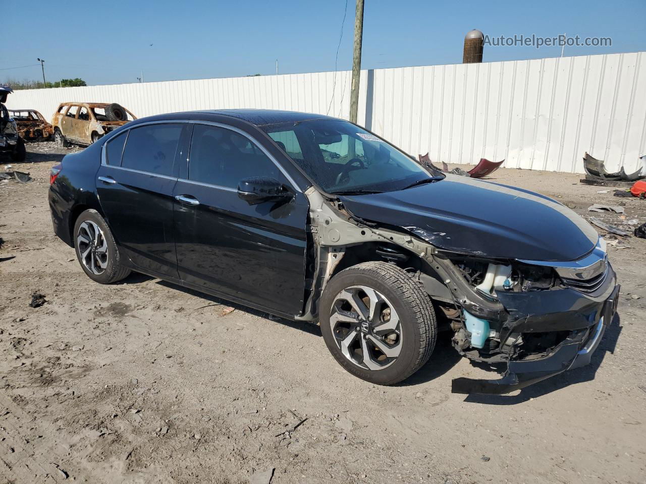 2016 Honda Accord Exl Black vin: 1HGCR3F02GA002088