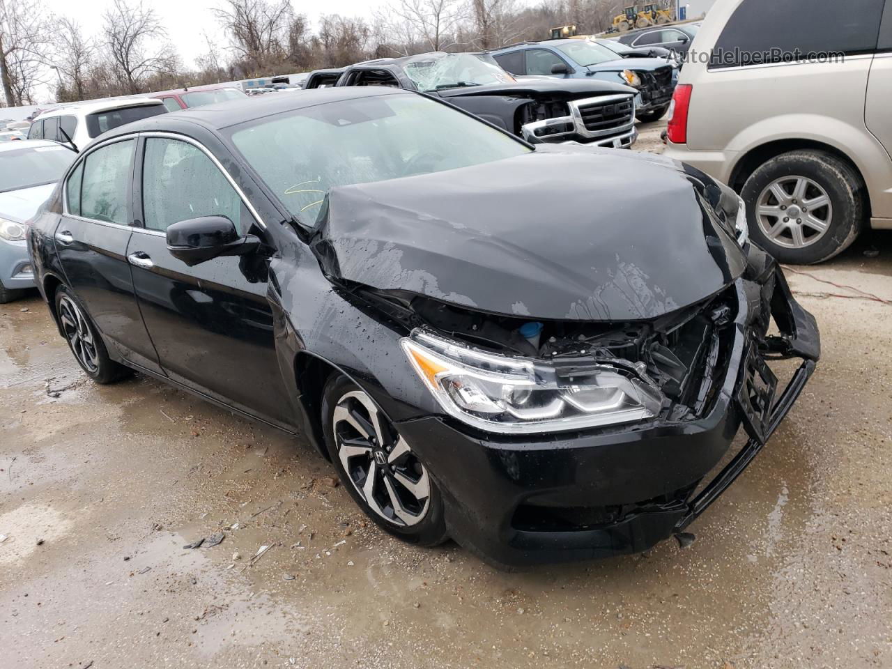 2017 Honda Accord Exl Black vin: 1HGCR3F02HA007339