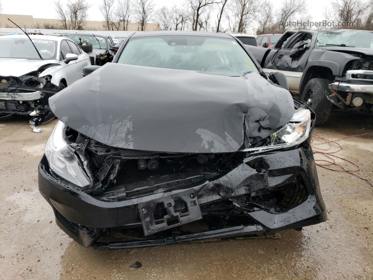 2017 Honda Accord Exl Черный vin: 1HGCR3F02HA007339