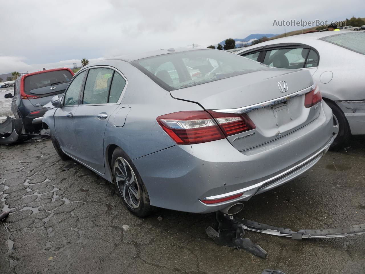 2017 Honda Accord Exl Gray vin: 1HGCR3F03HA010847