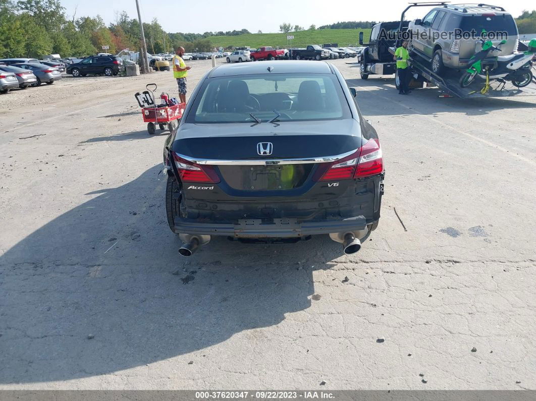 2017 Honda Accord Sedan Ex-l V6 Black vin: 1HGCR3F03HA042780