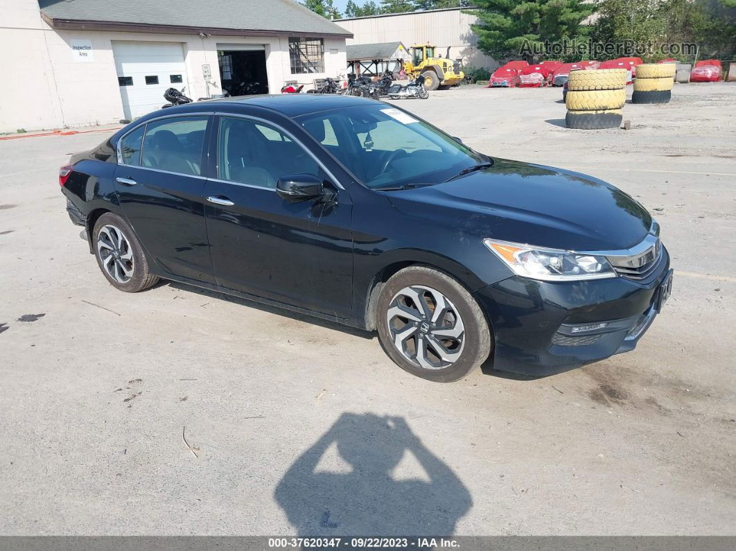 2017 Honda Accord Sedan Ex-l V6 Black vin: 1HGCR3F03HA042780