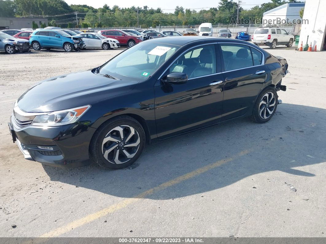 2017 Honda Accord Sedan Ex-l V6 Black vin: 1HGCR3F03HA042780