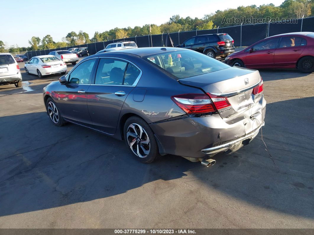 2017 Honda Accord Sedan Ex-l V6 Gray vin: 1HGCR3F03HA045825