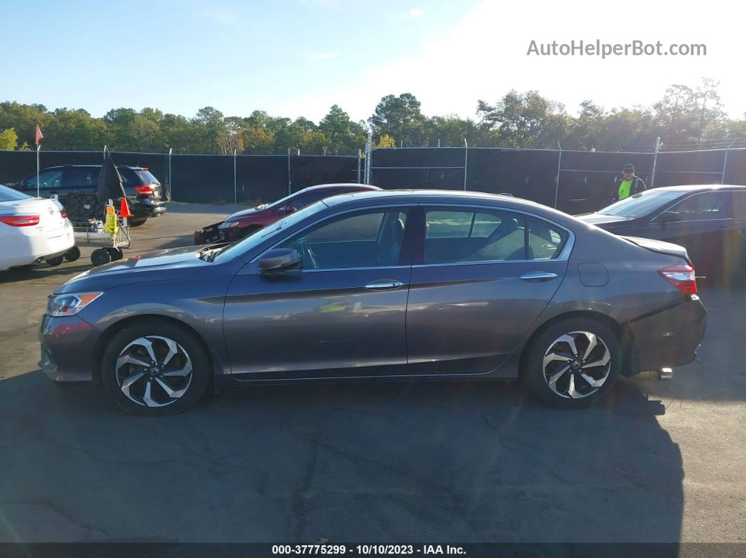 2017 Honda Accord Sedan Ex-l V6 Gray vin: 1HGCR3F03HA045825