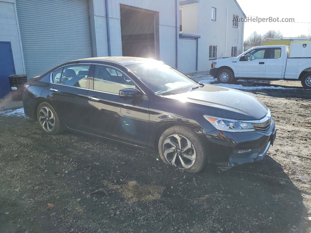 2016 Honda Accord Exl Черный vin: 1HGCR3F05GA026210