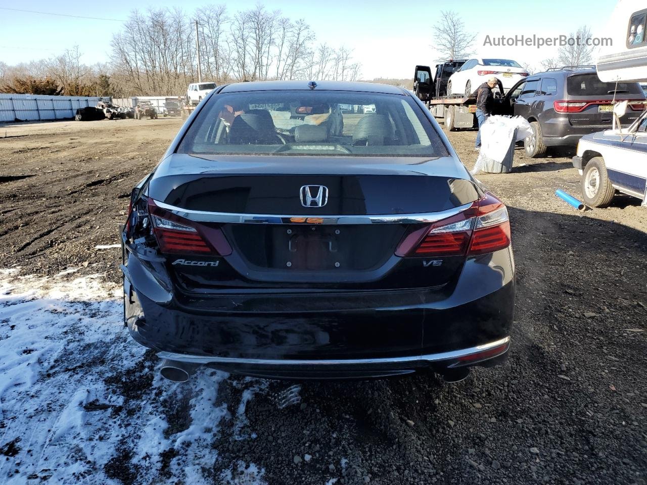 2016 Honda Accord Exl Black vin: 1HGCR3F05GA026210